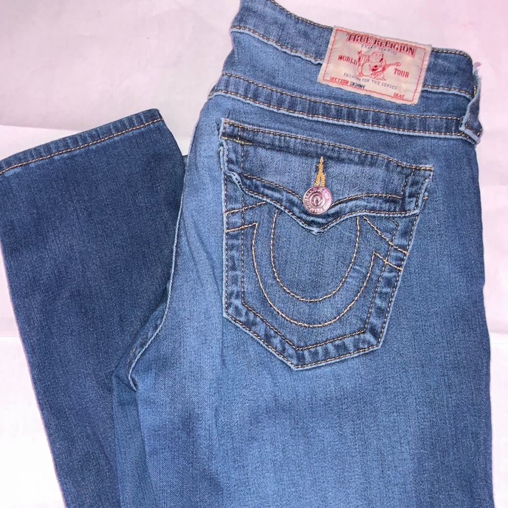 3 for 55 True Religion Jeans Buckle pockets low rise